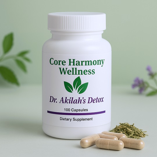 Dr Akilah's Detox Herbal Colon Cleanse Bottle