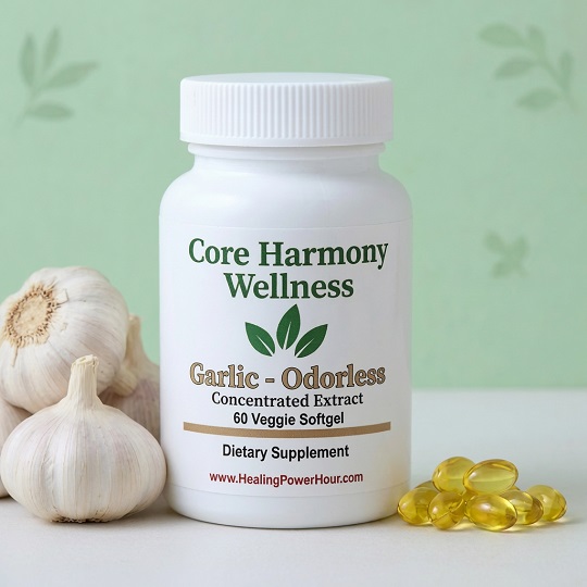 Garlic - Odorless Supplement Bottle